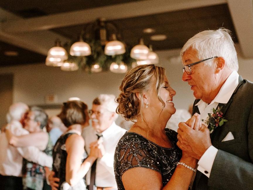 A wedding reception in the Egg Harbor Room. Photo credit: Lish Marie Photography