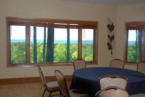 The Landmark Resort | Egg Harbor | The Anchor Room has an excellent vantage point over the bay of Green Bay