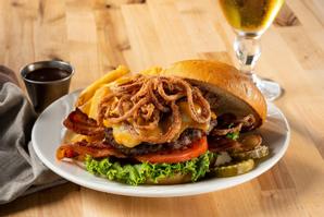 The Landmark Resort | Egg Harbor | The Hillside Road Burger is one of the most popular burgers at the Carrington