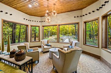 Our Charthouse lobby is nestled in Door County's natural beauty