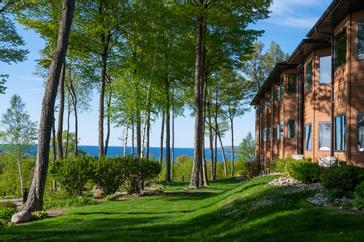 Enjoy exquisite views from a water view suite