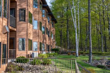Enjoy peaceful nature from a woodside unit