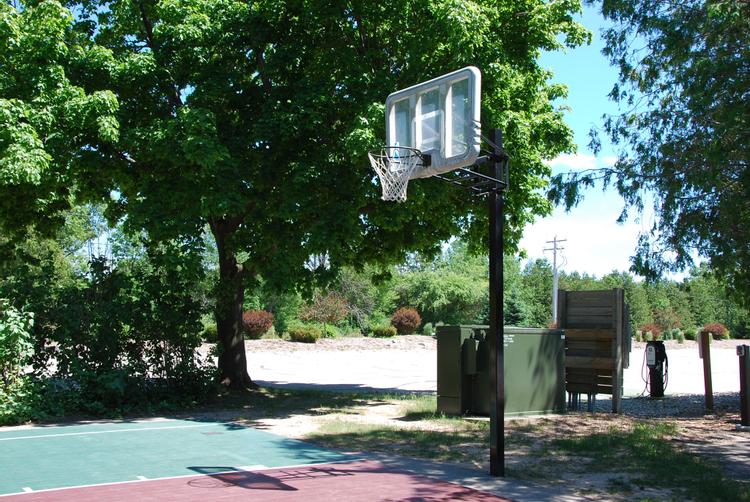 Get your head in the game on our basketball court!