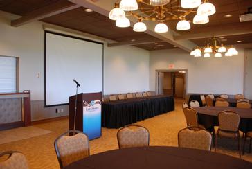 The Egg Harbor Room is our largest meeting space - ideal for conferences and big weddings and celebrations