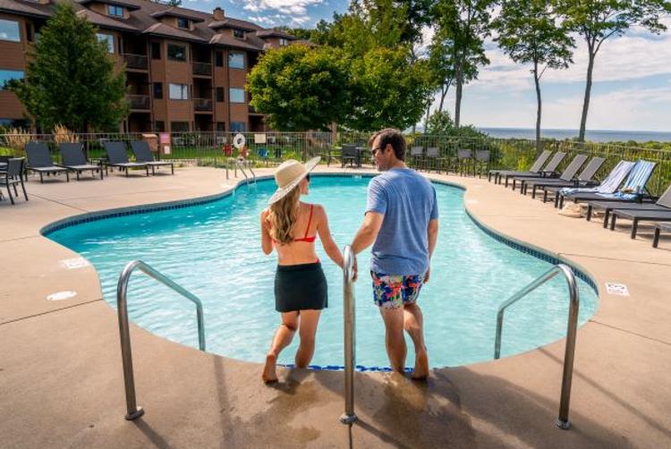Take a dip in one of our outdoor pools!
