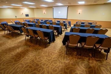 The Regatta Room is one of the largest meeting spaces at the Landmark Resort