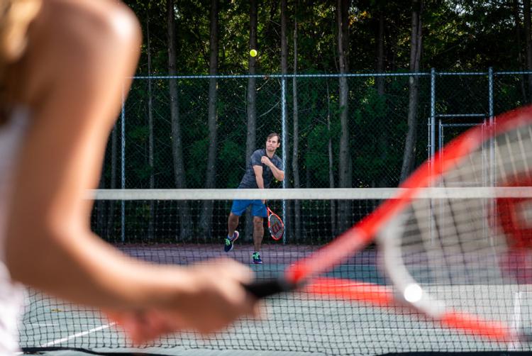 Stay active on our tennis and pickleball courts