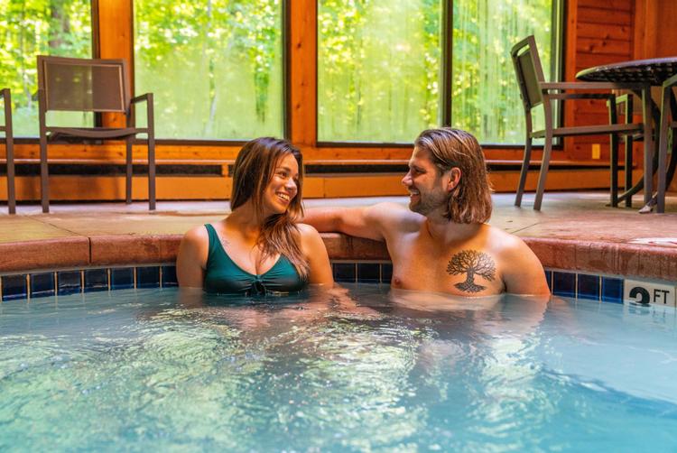 Relax in the whirlpool at the Charthouse